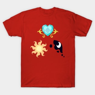 My little Pony - The Three Princesses of Equestria Cutie Mark T-Shirt